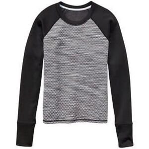 ATHLETA l Snowscape Sweatshirt XS Gray Black D5